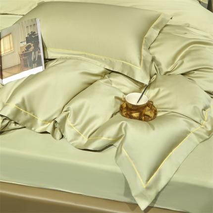 91家纺网 家纺一手货源 找家纺 八十八贡缎新疆长绒棉被套（任意尺寸可定制）香草黄