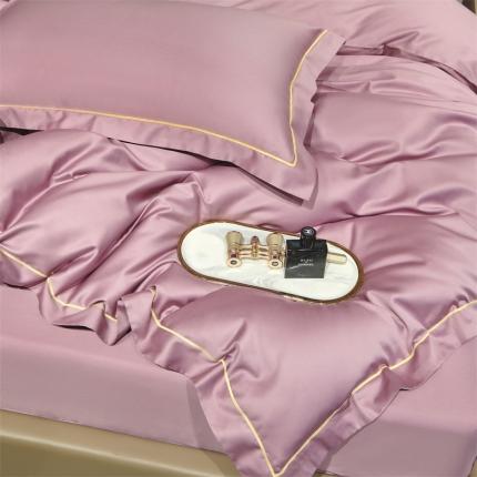 91家纺网 家纺一手货源 找家纺 八十八贡缎新疆长绒棉被套（任意尺寸可定制）香芋紫