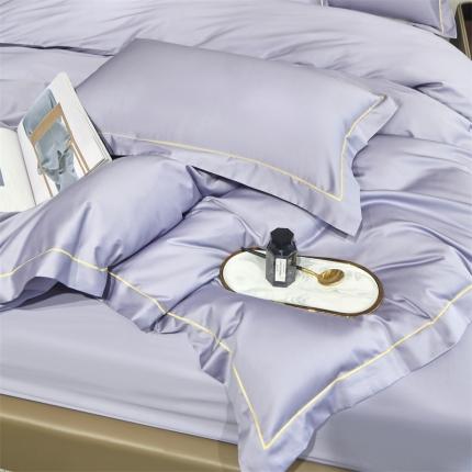 91家纺网 家纺一手货源 找家纺 八十八贡缎新疆长绒棉被套（任意尺寸可定制）烟灰紫