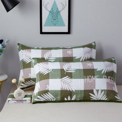 91家纺网 家纺一手货源 找家纺 （总）朴尔 2022新款优棉格调风三层纱布枕巾（一对）