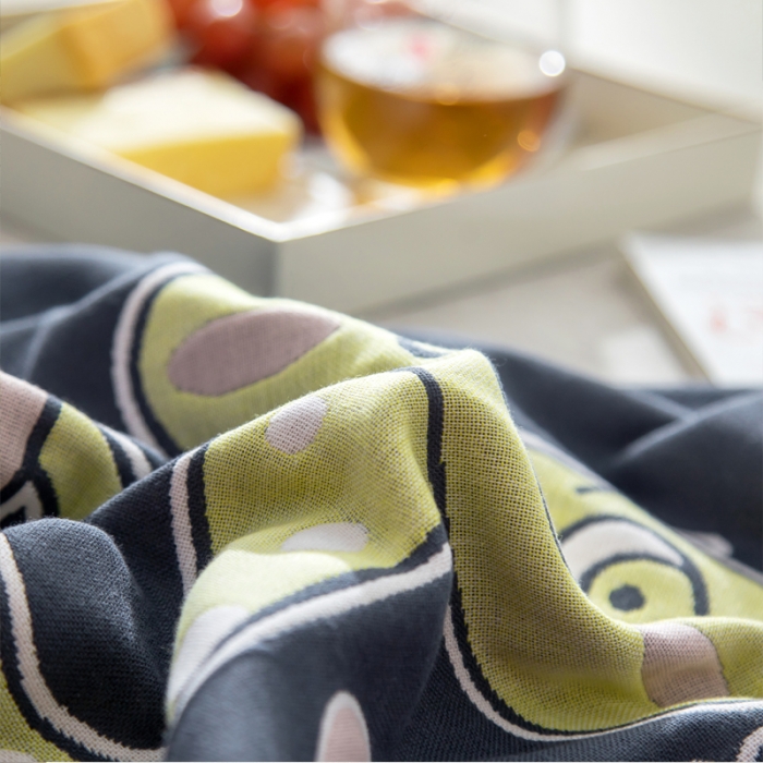 91家纺网 家纺一手货源 找家纺 朴尔 2022新款十二生肖定位大版花全棉四层纱布枕巾（一对） 花花蛇（40*60儿童）