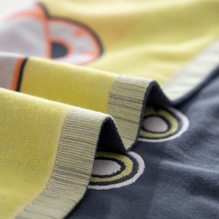 91家纺网 家纺一手货源 找家纺 朴尔 2022新款十二生肖定位大版花全棉四层纱布枕巾（一对） 威风虎（40*60儿童）