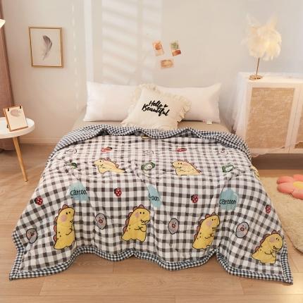 91家纺网 家纺一手货源 找家纺 （总）苏拉 2023新款牛奶绒夹棉绗绣三层毯