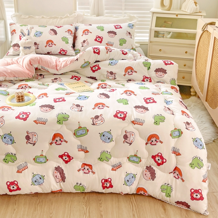 91家纺网 家纺一手货源 找家纺 寐居家纺2022新款印花冬被 欢乐总动员