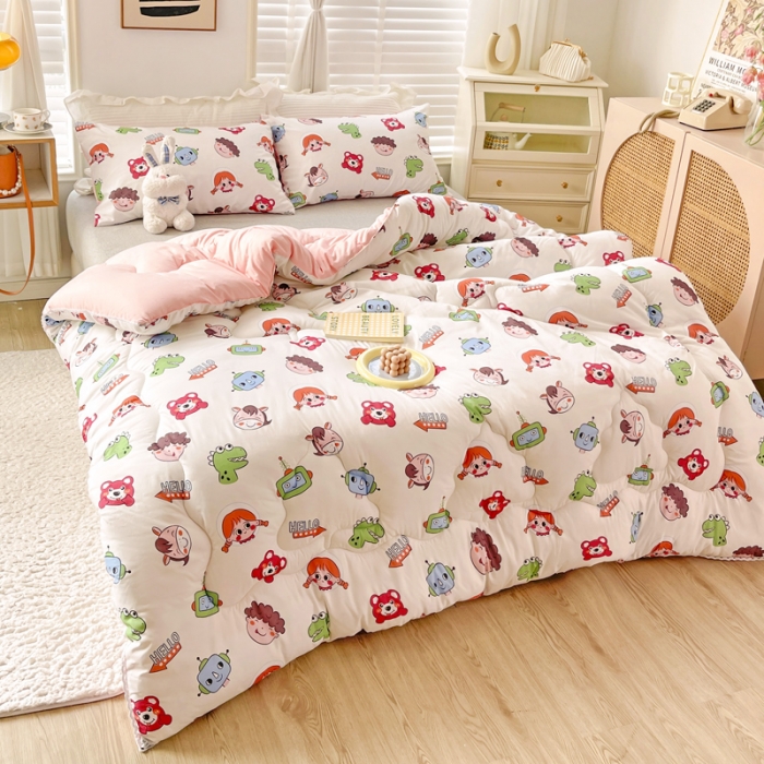 91家纺网 家纺一手货源 找家纺 寐居家纺2022新款印花冬被 欢乐总动员