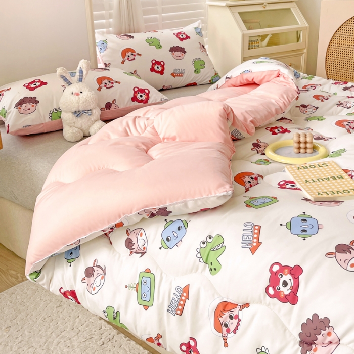 91家纺网 家纺一手货源 找家纺 寐居家纺2022新款印花冬被 欢乐总动员