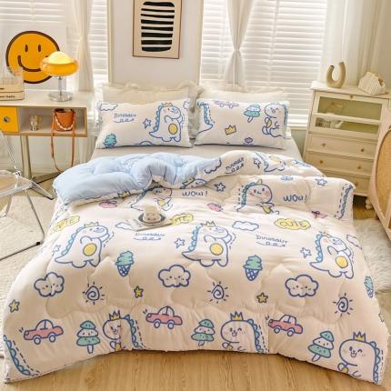 寐居家纺2022新款印花冬被 恐龙乐园