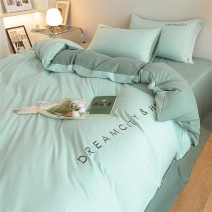 91家纺网 家纺一手货源 找家纺 （总）梦幻之城全棉馆2022新款水洗磨毛套件-奥利系列四件套