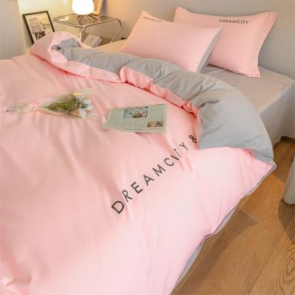 91家纺网 家纺一手货源 找家纺 （总）梦幻之城全棉馆2022新款水洗磨毛套件-奥利系列四件套