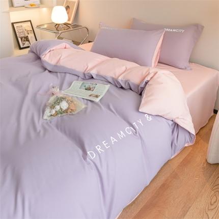 91家纺网 家纺一手货源 找家纺 （总）梦幻之城全棉馆2022新款水洗磨毛套件-奥利系列四件套