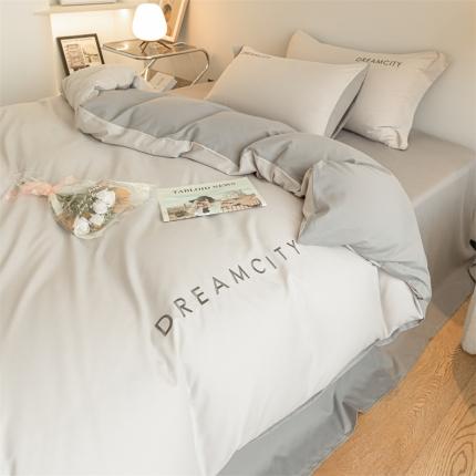 91家纺网 家纺一手货源 找家纺 （总）梦幻之城全棉馆2022新款水洗磨毛套件-奥利系列四件套