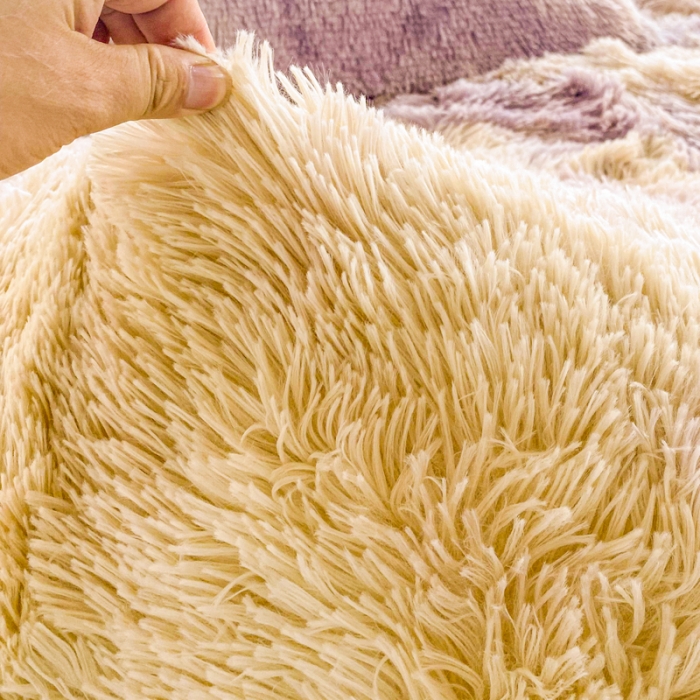 91家纺网 家纺一手货源 找家纺 邦妮 2024新款云貂绒彩色四件套 炫彩生活