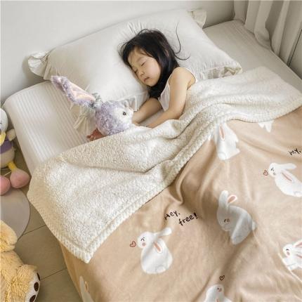 91家纺网 家纺一手货源 找家纺 (总)古吉梦2022新款+牛奶绒+羊羔绒双层毯