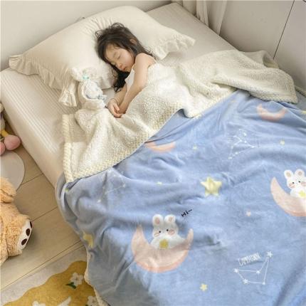 91家纺网 家纺一手货源 找家纺 (总)古吉梦2022新款+牛奶绒+羊羔绒双层毯