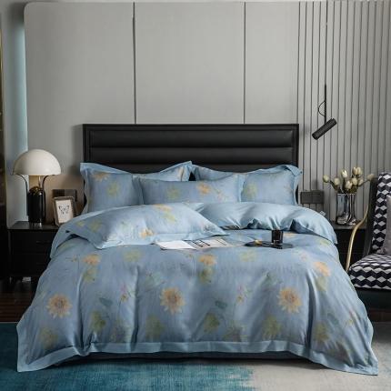 91家纺网 家纺一手货源 找家纺 薏思 2022新款 天丝全棉磨毛四件套 曼荷