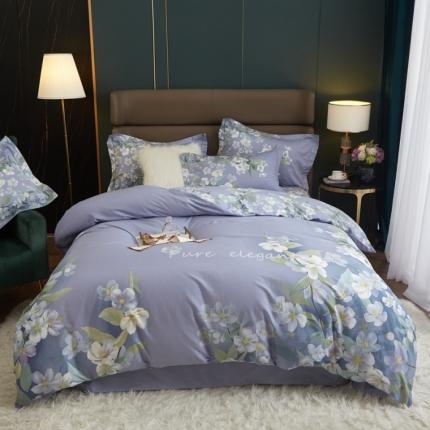 91家纺网 家纺一手货源 找家纺 （总）惠居家 2022大版全棉磨毛四件套中国风花卉