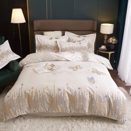 91家纺网 家纺一手货源 找家纺 （总）惠居家 2022大版全棉磨毛四件套中国风花卉