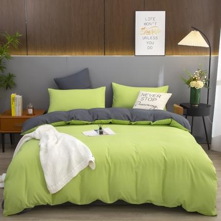 91家纺网 家纺一手货源 找家纺 （总）简冠 2022新款亲肤棉直播纯色四件套