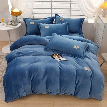 91家纺网 家纺一手货源 找家纺 优姿2022新款9斤重牛奶棉床裙款四件套