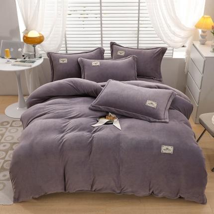 91家纺网 家纺一手货源 找家纺 优姿2022新款9斤重牛奶棉床裙款四件套