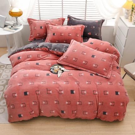 91家纺网 家纺一手货源 找家纺 优姿2022新款9斤重牛奶棉床裙款四件套