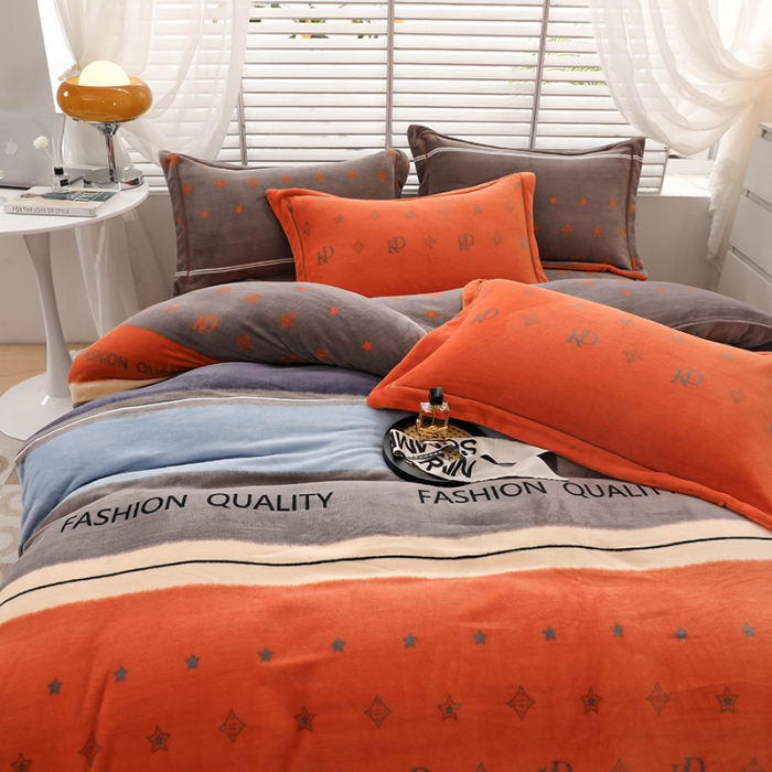 91家纺网 家纺一手货源 找家纺 优姿2022新款9斤重牛奶棉床裙款四件套