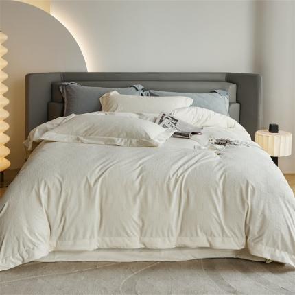 91家纺网 家纺一手货源 找家纺 （总）名品优仓2022新款婴肤绒轻奢系列四件套-布加迪