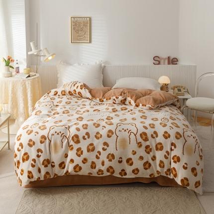 91家纺网 家纺一手货源 找家纺 （总）特价清仓210克加厚牛奶绒被套 单品被罩 直播团购福利