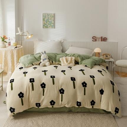 91家纺网 家纺一手货源 找家纺 （总）特价清仓210克加厚牛奶绒被套 单品被罩 直播团购福利