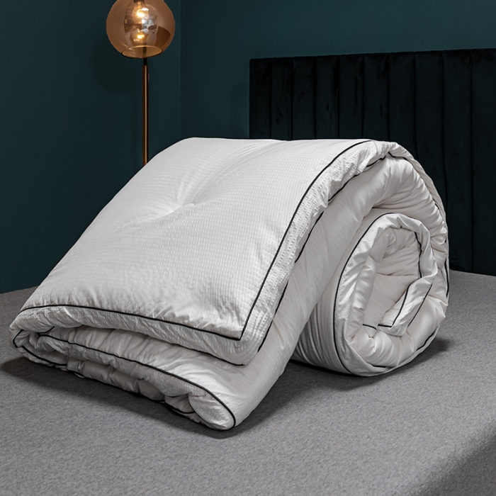 91家纺网 家纺一手货源 找家纺 简宜家居2022新款华夫格夏被秋冬被子被芯 皓月-白