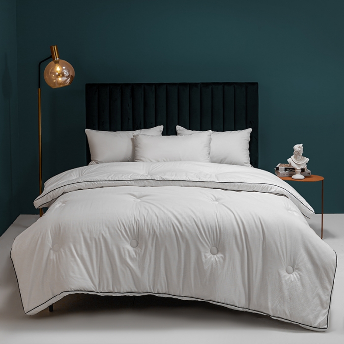 91家纺网 家纺一手货源 找家纺 简宜家居2022新款华夫格夏被秋冬被子被芯 皓月-白