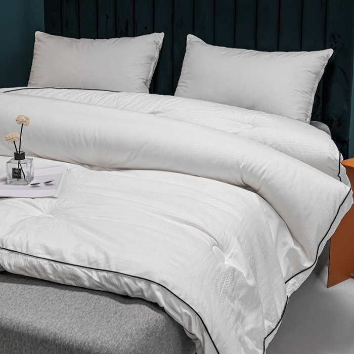 91家纺网 家纺一手货源 找家纺 简宜家居2022新款华夫格夏被秋冬被子被芯 皓月-白