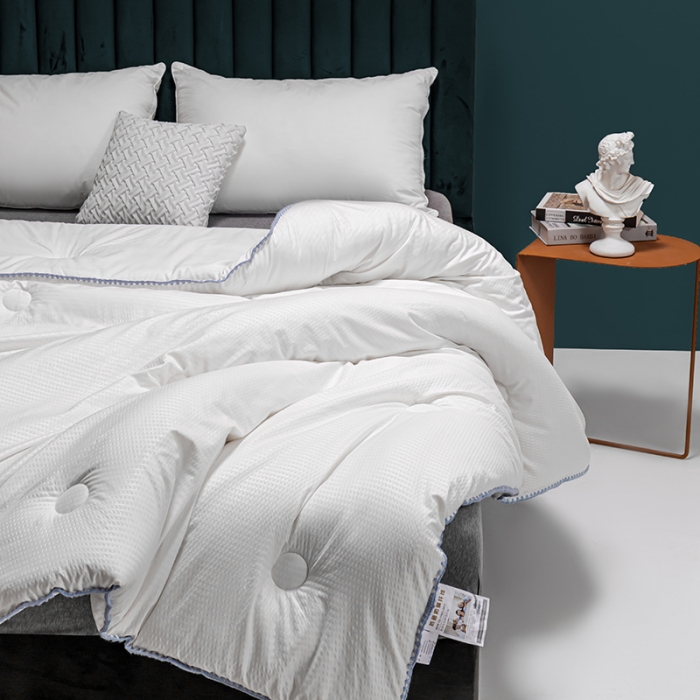 91家纺网 家纺一手货源 找家纺 简宜家居2022新款华夫格夏被秋冬被子被芯 三角针