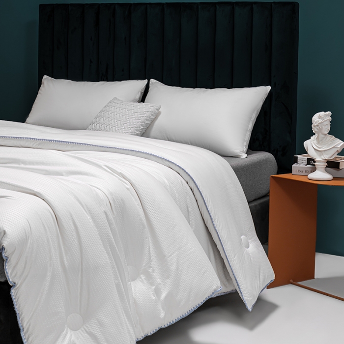 91家纺网 家纺一手货源 找家纺 简宜家居2022新款华夫格夏被秋冬被子被芯 三角针