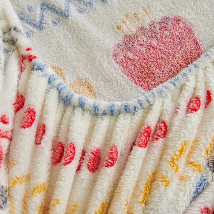 91家纺网 家纺一手货源 找家纺 被多多 2022新款3D立体高克重雪花绒印花床笠 波西米亚