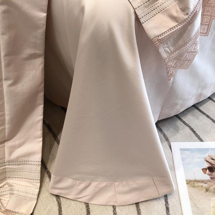 91家纺网 家纺一手货源 找家纺 黑白森林秋冬新品 100支贡缎四件套全棉纯棉-奥维娜