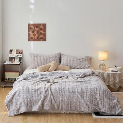 91家纺网 家纺一手货源 找家纺 （总）大元 2025秋冬新品A类獭兔毛毯多能被套毯