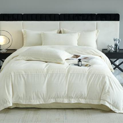 91家纺网 家纺一手货源 找家纺 榻尚 2023新款时尚牛奶宝宝婴肤绒四件套 非会员+20