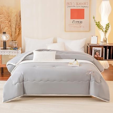 91家纺网 家纺一手货源 找家纺 （总）鹏程2022新款山茶花磨毛大豆冬被-居里夫人