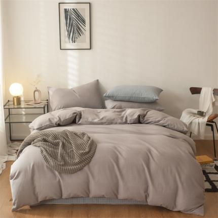 91家纺网 家纺一手货源 找家纺 （总）蓝巢家纺 2022新款原棉磨毛四件套