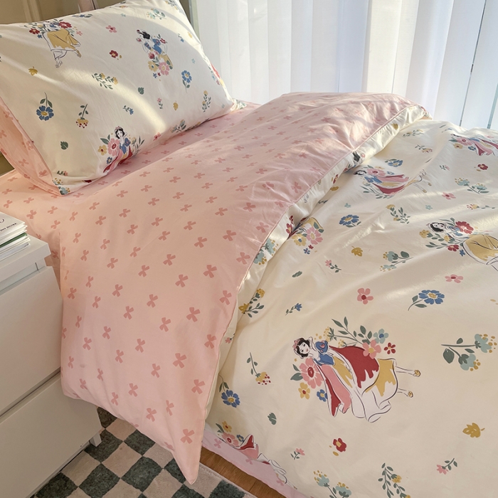 91家纺网 家纺一手货源 找家纺 千朵 2022新款正宗13372全棉学生三件套套装 梦幻格林