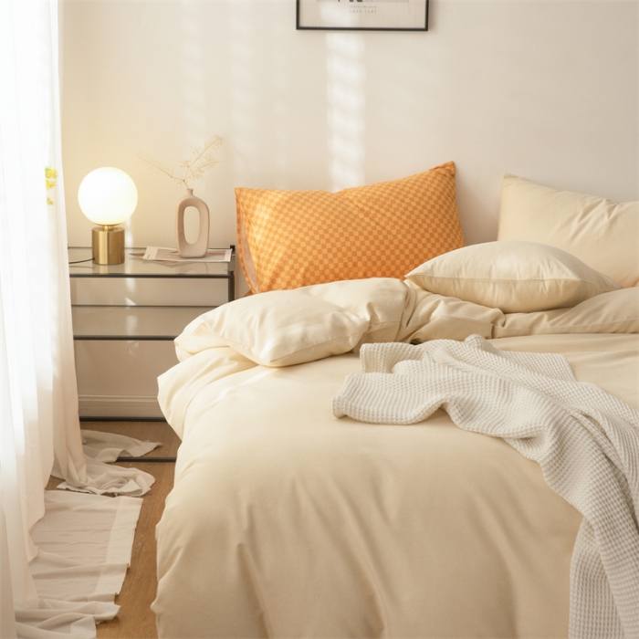 91家纺网 家纺一手货源 找家纺 （总）蓝巢家纺 2022新款原棉磨毛四件套