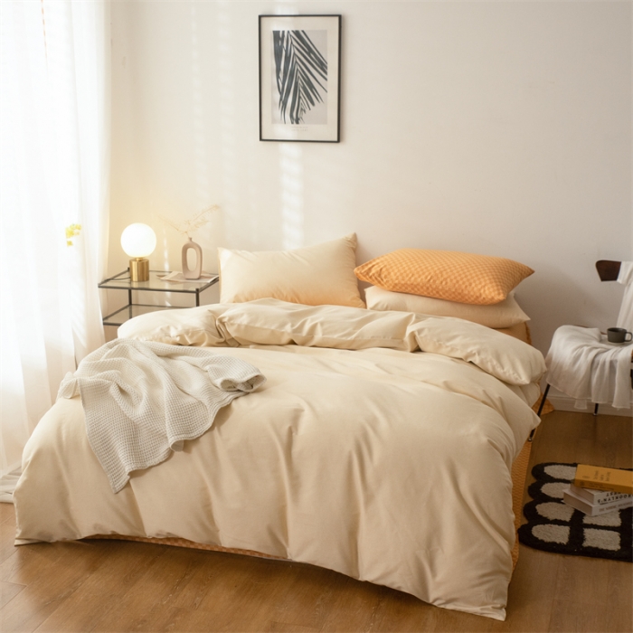 91家纺网 家纺一手货源 找家纺 （总）蓝巢家纺 2022新款原棉磨毛四件套