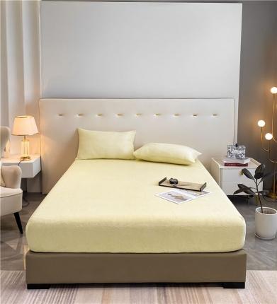 91家纺网 家纺一手货源 找家纺 （总）古吉梦 2022年新款牛奶绒纯色床笠三件套