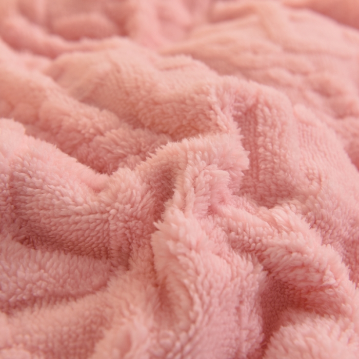 91家纺网 家纺一手货源 找家纺 绒兔兔 2022新款秋冬舒棉绒韩版床裙床单四件套 玫瑰粉