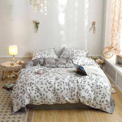 91家纺网 家纺一手货源 找家纺 （总）沐棉 2022新款全棉13370印花四件套直播爆款