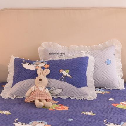 91家纺网 家纺一手货源 找家纺 （总）甜之梦 2025新款牛奶绒印花夹棉花边系列单品枕套