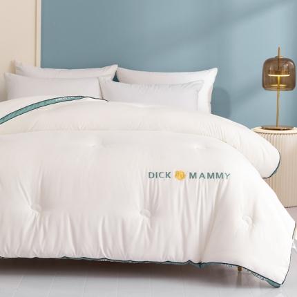 91家纺网 家纺一手货源 找家纺 梦镜 2025新款大豆被冬被-山茶花系列一 白绿色