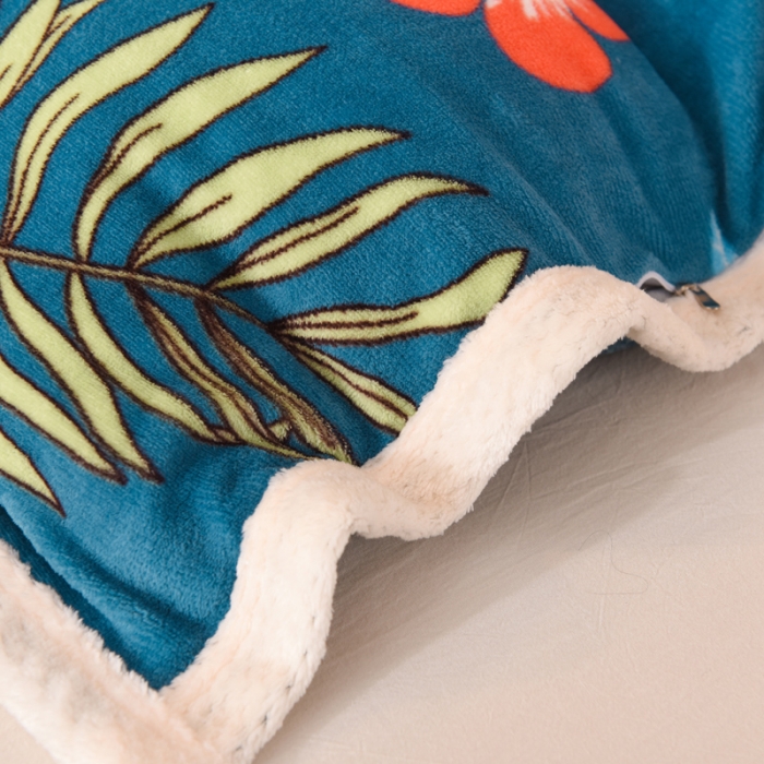 91家纺网 家纺一手货源 找家纺 总甜之梦 2025多功能泥点绒印花加厚被套毛毯可定制任何尺寸