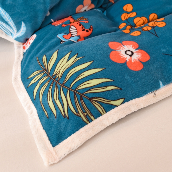 91家纺网 家纺一手货源 找家纺 总甜之梦 2025多功能泥点绒印花加厚被套毛毯可定制任何尺寸